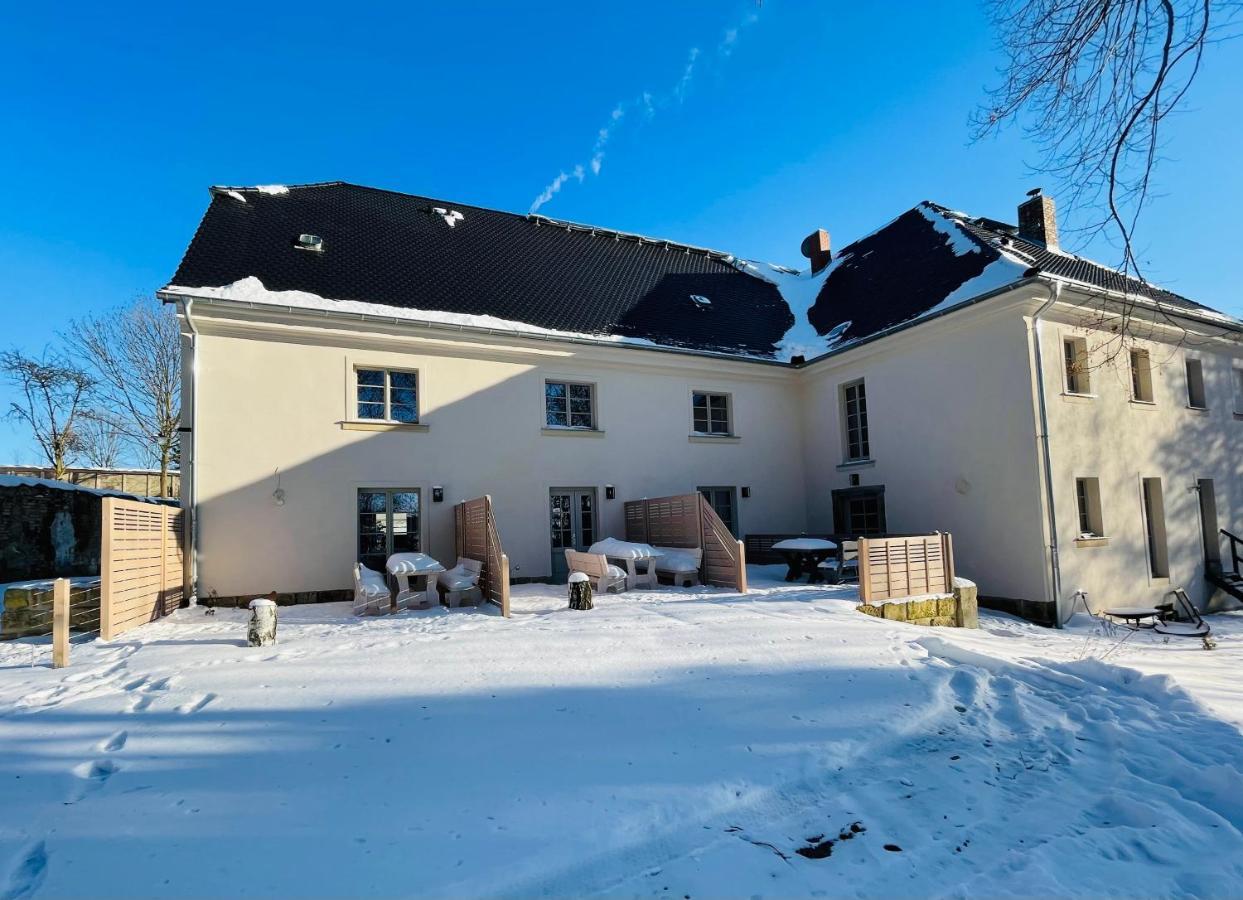 Farmhouse Eckartsberg Im Zittauer Gebirge - Ferienwohnung Mit 2 Schlafzimmern, Terrasse Und Wallbox Mittelherwigsdorf المظهر الخارجي الصورة